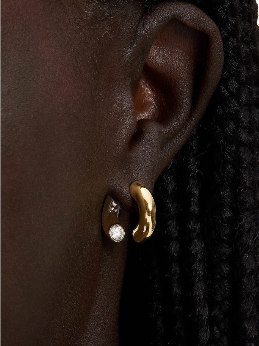 New Kate Spade  Crystal Hoop Earrings - Picture 3 of 8